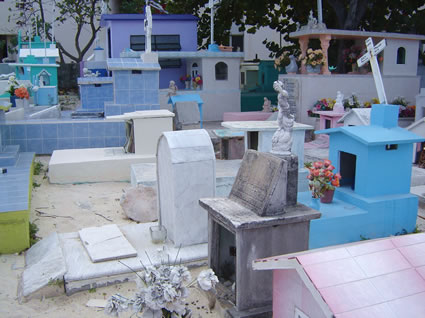 Mexican Cemetery in Isla Mujeres