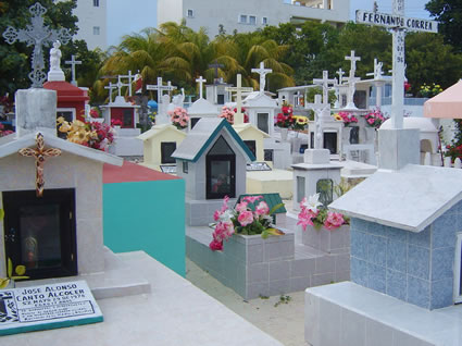 Mexican Cemetery in Isla Mujeres