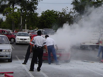 Costco Car Fire